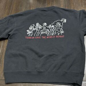 Marvel Black Sweatshirt with Red Logo